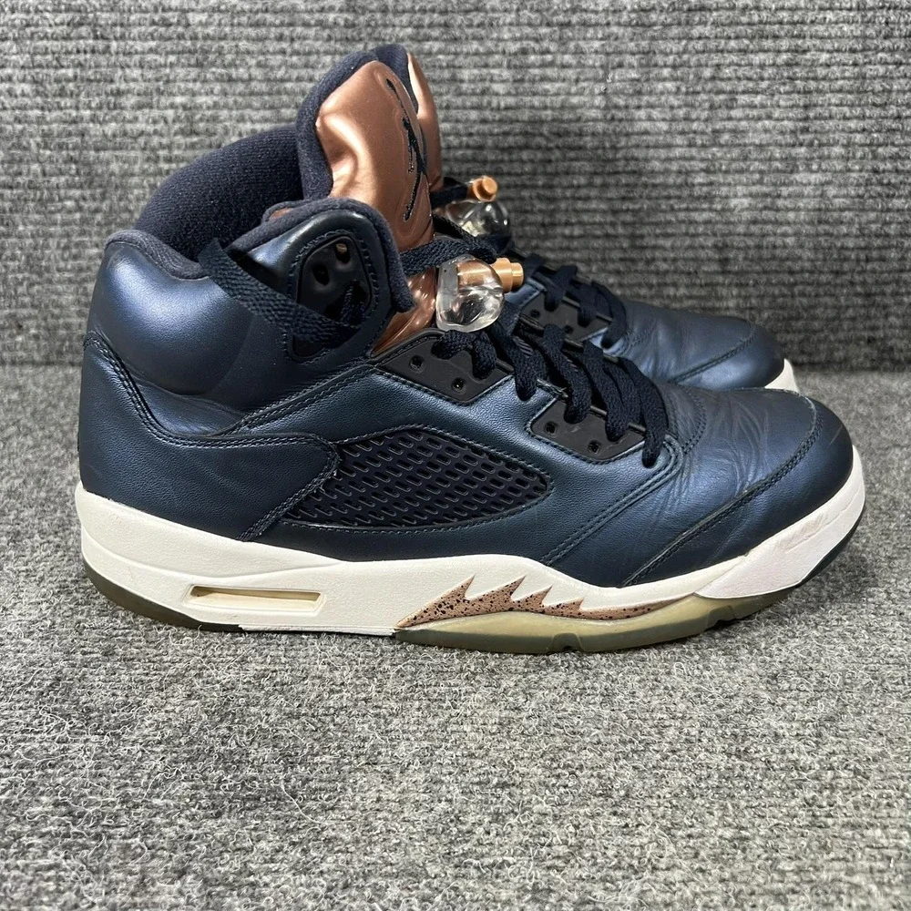 Jordan Air Jordan 5 Retro Bronze Shoes Mens Size 10.5 Blue Basketball 136027-416